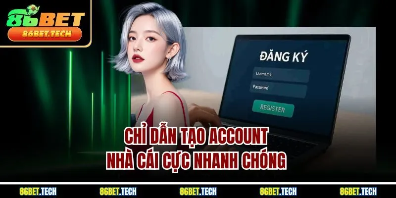 Chỉ dẫn tạo account nhà cái cực nhanh chóng